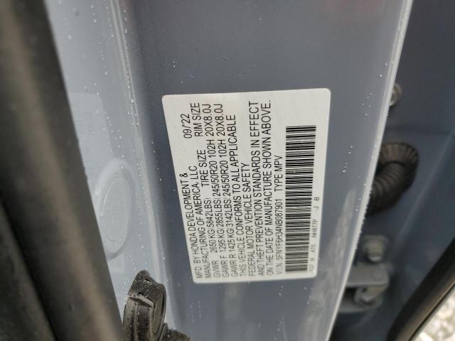 2022 HONDA PILOT 5FNYF6H34NB087901