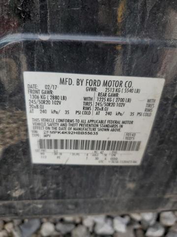 2017 FORD EDGE TITAN - 2FMPK4K92HBB55635