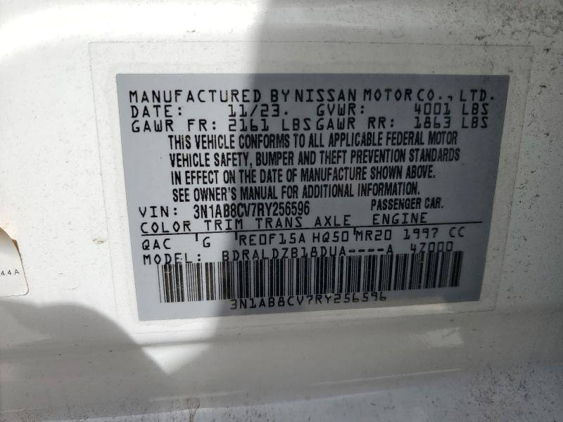 2024 NISSAN SENTRA SV - 3N1AB8CV7RY256596