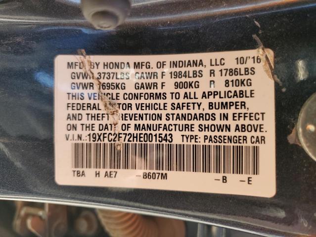 2017 HONDA CIVIC EX - 19XFC2F72HE001543