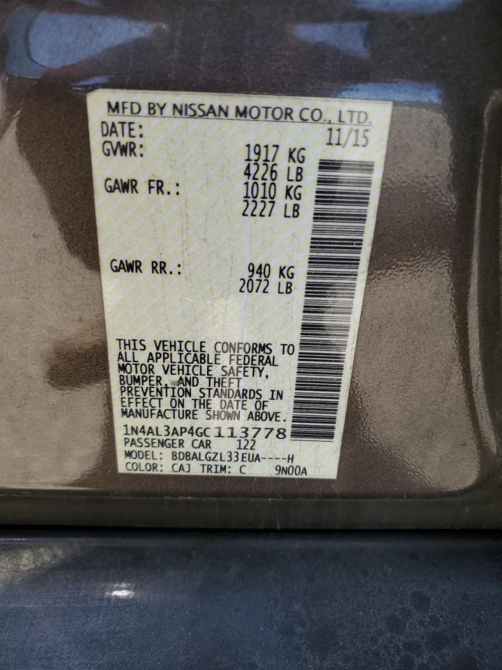 Nissan Altima 2.5 2016