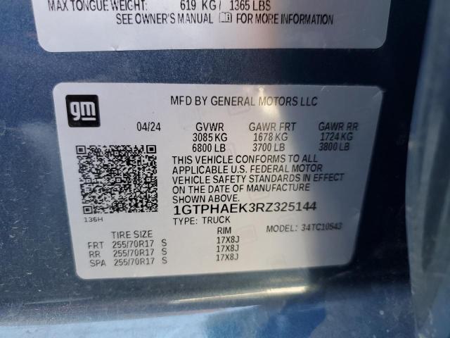2024 GMC SIERRA C15 1GTPHAEK3RZ325144