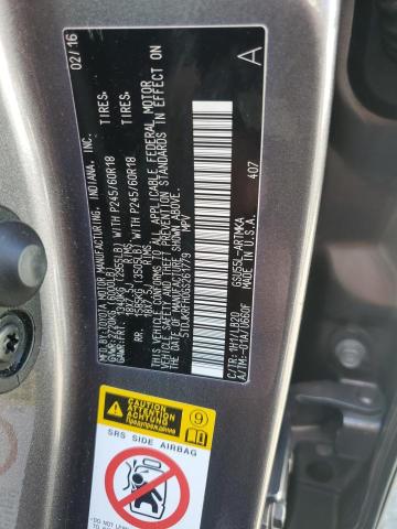 2016 TOYOTA HIGHLANDER - 5TDJKRFH0GS261779