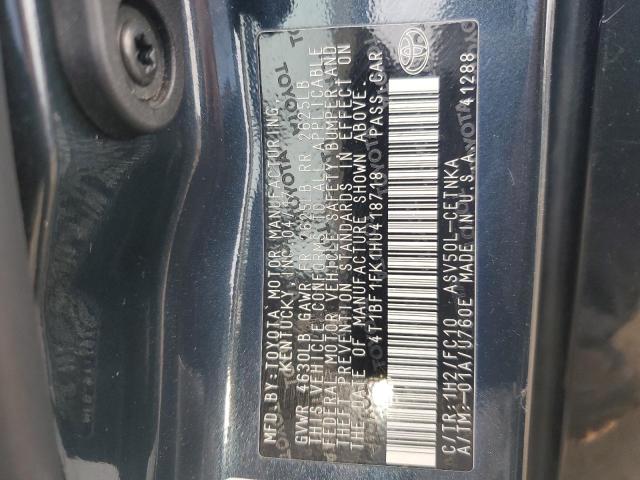 2017 TOYOTA CAMRY LE 4T1BF1FK1HU418718