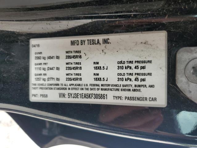2019 TESLA MODEL 3 - 5YJ3E1EA5KF305861