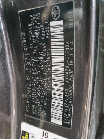 2019 TOYOTA CAMRY L - 4T1B11HK6KU825145