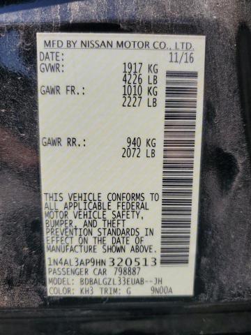 2017 NISSAN ALTIMA 2.5 - 1N4AL3AP9HN320513