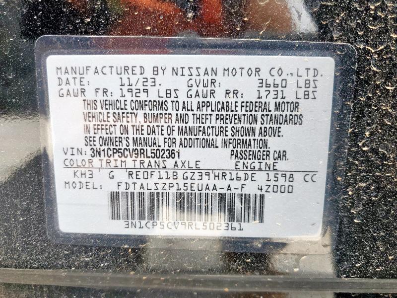 2024 NISSAN KICKS SV - 3N1CP5CV9RL502361