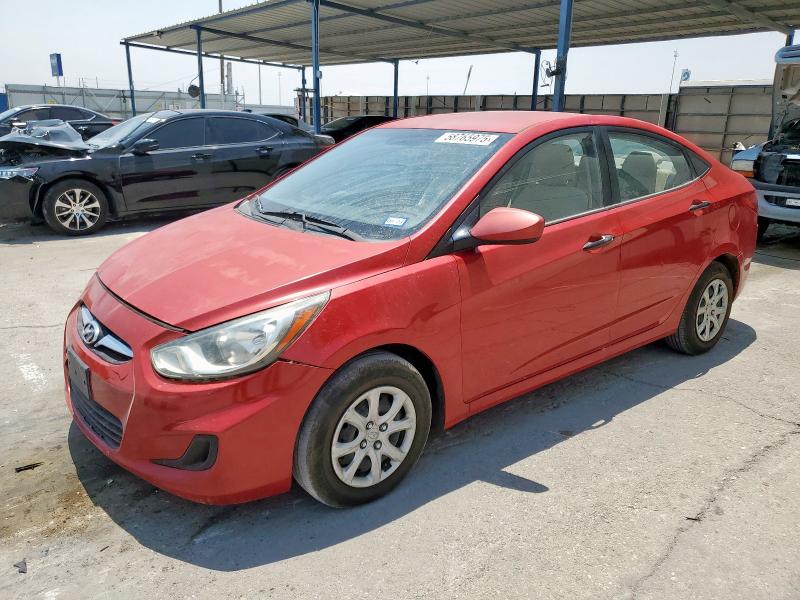 HYUNDAI ACCENT GLS 2012 red sedan 4d gas KMHCT4AE2CU039753 photo #1