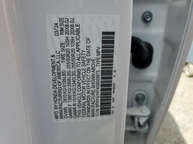 2025 HONDA PILOT TOUR 5FNYG1H74SB009875