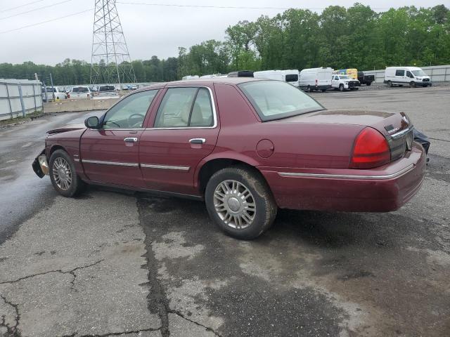 MERCURY GRAND MARQ 2009 red sedan 4d flexible fuel 2MEHM75VX9X618539 photo #3