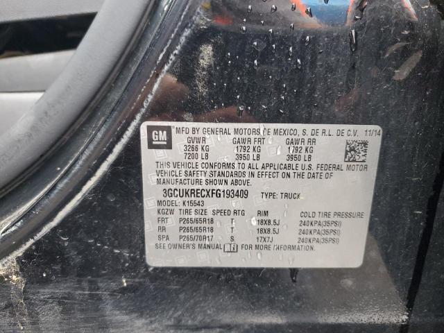 2015 CHEVROLET SILVERADO - 3GCUKRECXFG193409