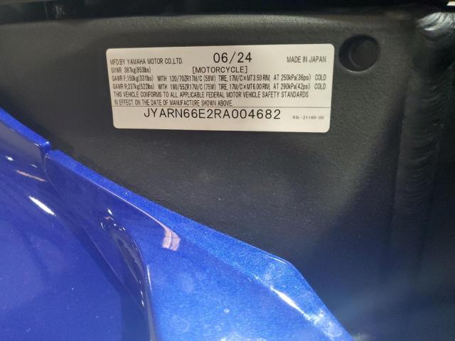 2024 YAMAHA YZFR1 JYARN66E2RA004682