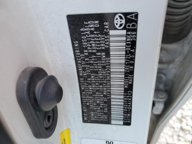 2019 TOYOTA COROLLA L - 5YFBURHE9KP939190