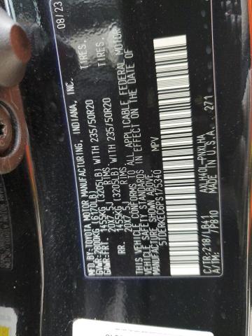 2023 TOYOTA SIENNA LIM 5TDERKEC6PS175340