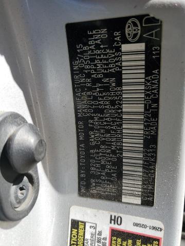 2015 TOYOTA COROLLA L 2T1BURHE1FC422598