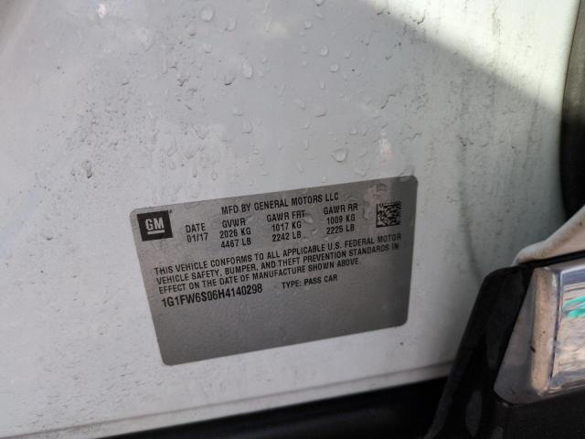 2017 CHEVROLET BOLT EV LT - 1G1FW6S06H4140298