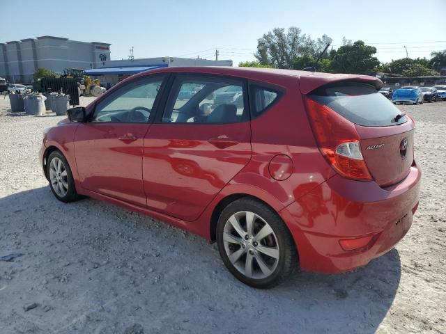 HYUNDAI ACCENT GLS 2013 red  gas KMHCU5AE0DU121047 photo #3