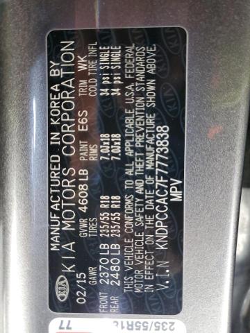 2015 KIA SPORTAGE E - KNDPCCAC7F7773838