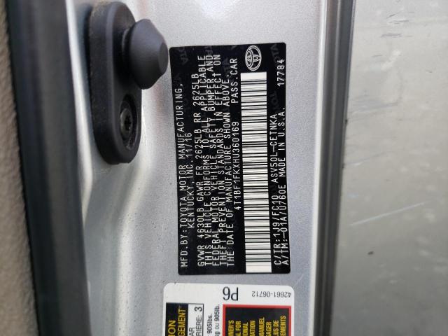2017 TOYOTA CAMRY LE - 4T1BF1FKXHU360169