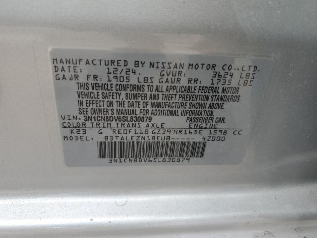 2025 NISSAN VERSA S - 3N1CN8DV6SL830879