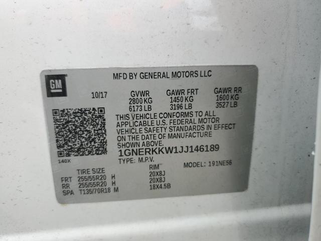 2018 CHEVROLET TRAVERSE P - 1GNERKKW1JJ146189