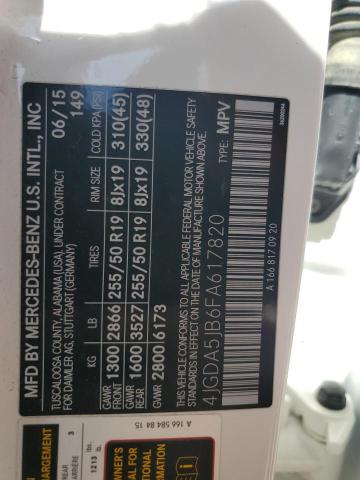 2015 MERCEDES-BENZ ML 350 - 4JGDA5JB6FA617820