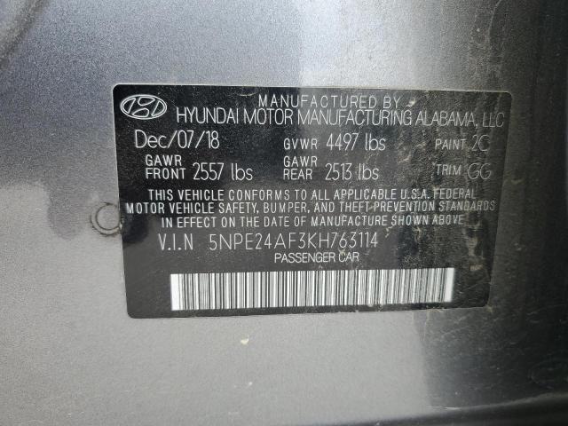 2019 HYUNDAI SONATA SE - 5NPE24AF3KH763114