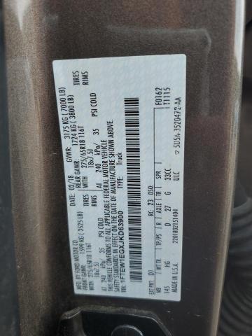 2018 FORD F150 SUPER - 1FTEW1EGXJKD63900