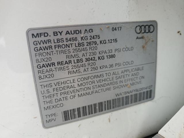2018 AUDI Q5 PREMIUM - WA1BNAFY8J2014127