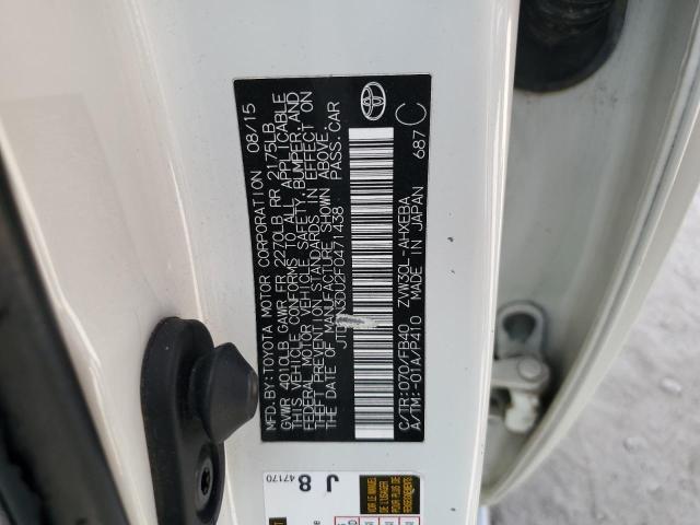 2015 TOYOTA PRIUS JTDKN3DU2F0471438