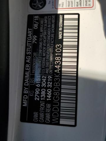 2019 MERCEDES-BENZ S 560 - WDDUG8DB3KA438103
