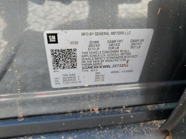 2020 CHEVROLET TRAVERSE L - 1GNERFKW6LJ273255