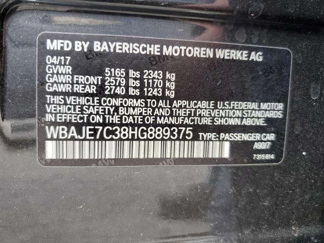 2017 BMW 540 XI WBAJE7C38HG889375