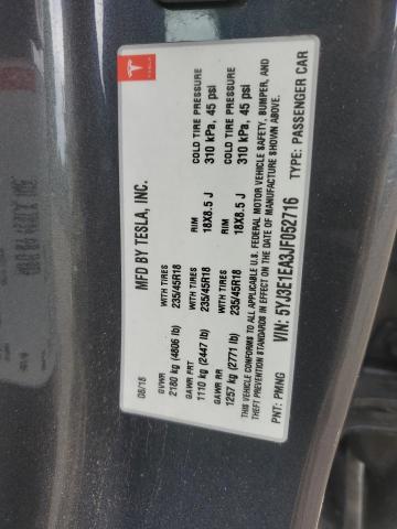 2018 TESLA MODEL 3 5YJ3E1EA3JF052716