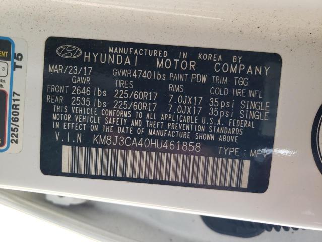 2017 HYUNDAI TUCSON LIM - KM8J3CA40HU461858