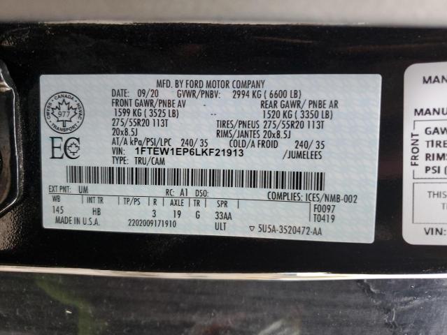 2020 FORD F150 SUPER - 1FTEW1EP6LKF21913