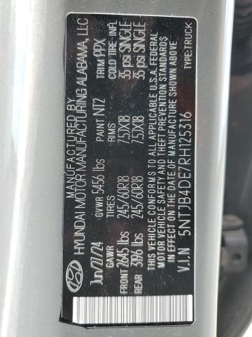 2024 HYUNDAI SANTA CRUZ - 5NTJB4DE7RH125316