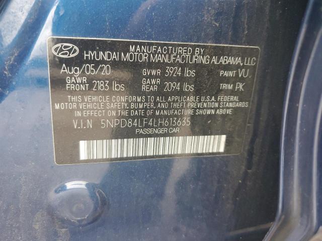 2020 HYUNDAI ELANTRA SE 5NPD84LF4LH613635