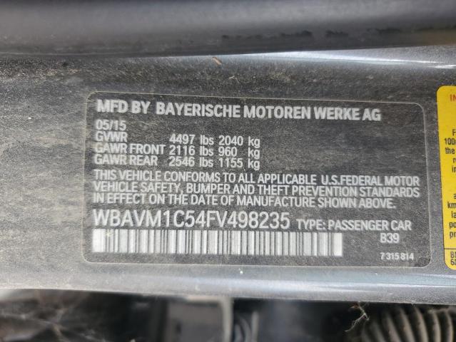 2015 BMW X1 SDRIVE2 WBAVM1C54FV498235
