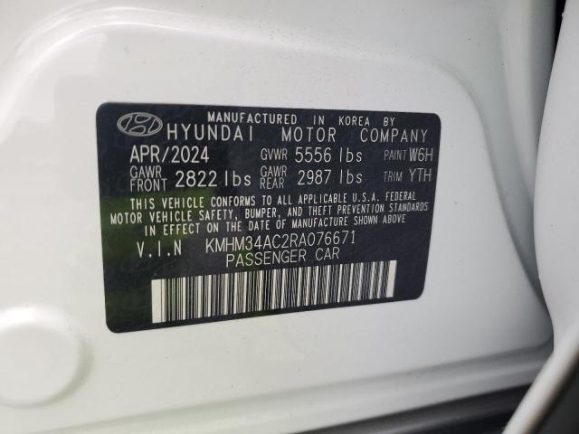 2024 HYUNDAI IONIQ 6 SE - KMHM34AC2RA076671