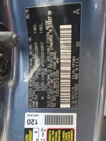 2015 TOYOTA SIENNA XLE 5TDYK3DC4FS619385