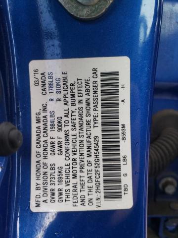 2016 HONDA CIVIC LX - 2HGFC2F52GH545429