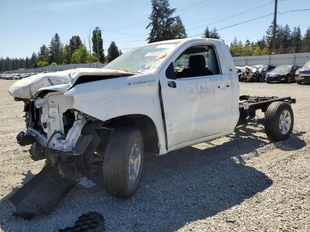 CHEVROLET SILVERADO 2023 white  gas 3GCNAAED1PG294843 photo #1