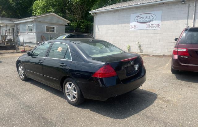 HONDA ACCORD EX 2007 black sedan 4d gas 1HGCM56847A021757 photo #4