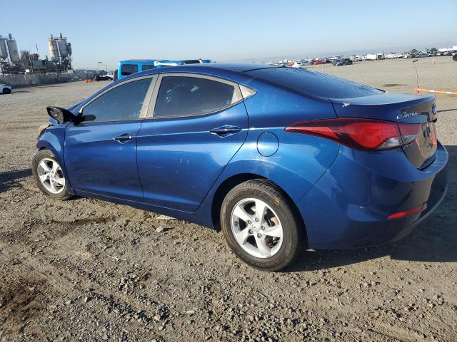 HYUNDAI ELANTRA SE 2015 blue  gas 5NPDH4AE3FH583168 photo #3