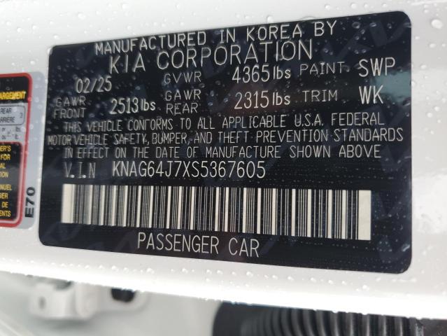2025 KIA K5 GT LINE - KNAG64J7XS5367605