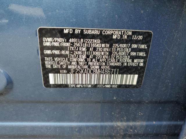 2021 SUBARU FORESTER - JF2SKADC8MH486711