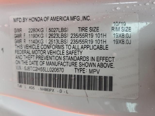 2020 ACURA RDX TECHNO 5J8TC2H55LL020670