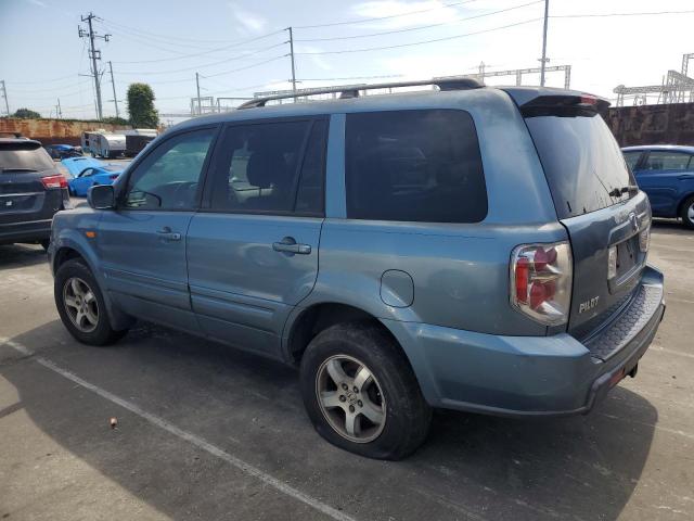 HONDA PILOT EXL 2007 blue  gas 5FNYF285X7B020443 photo #3